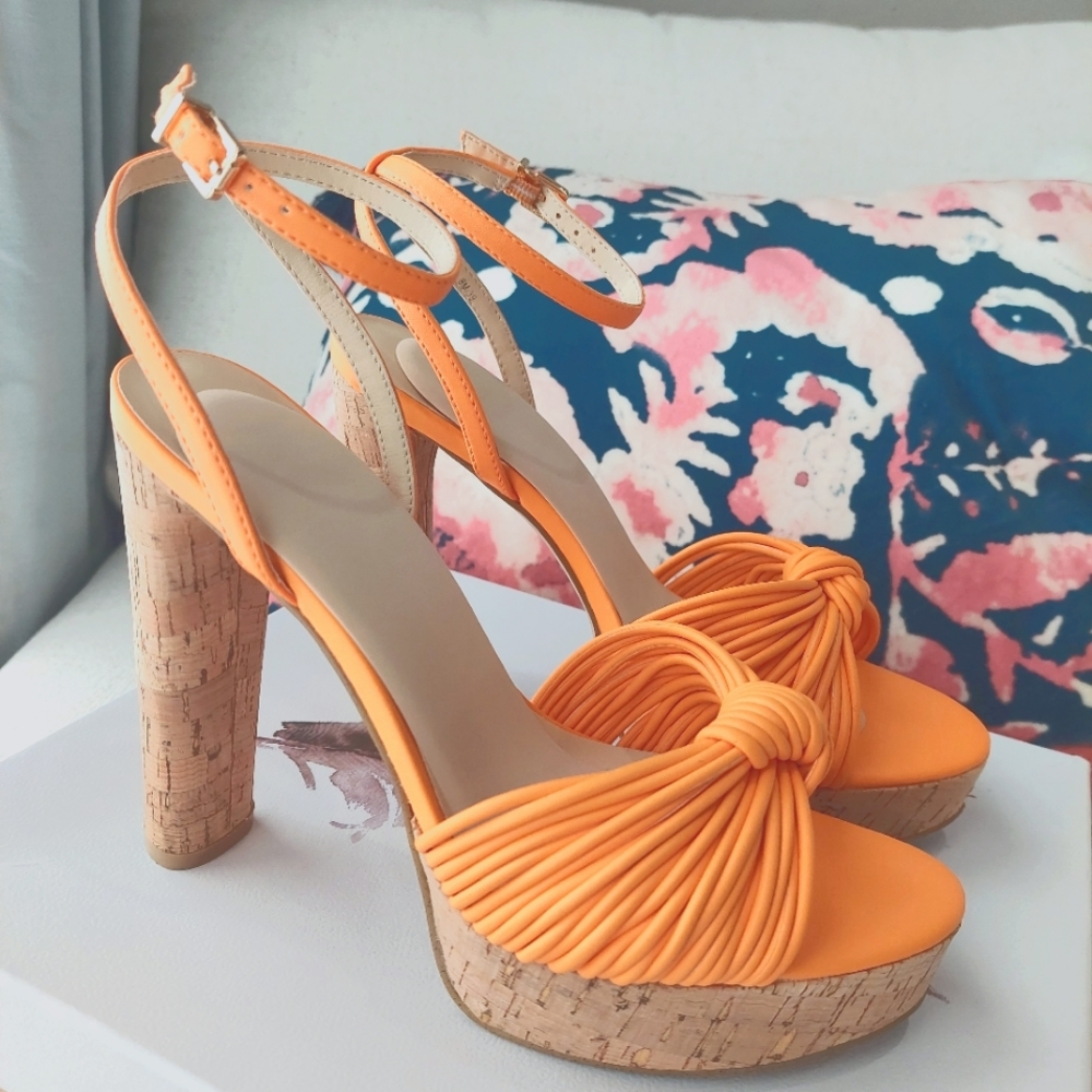 Mango Sorbet platform heels by Jessica Simpson Size 8M